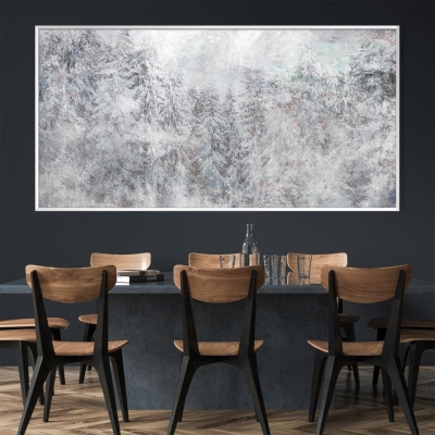 Toile Forêt enneigée