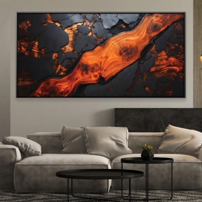 Toile abstraite fondue