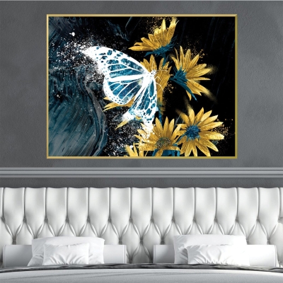 Toile Abstraction Papillon