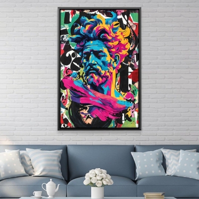 Toile abstraite Zeus