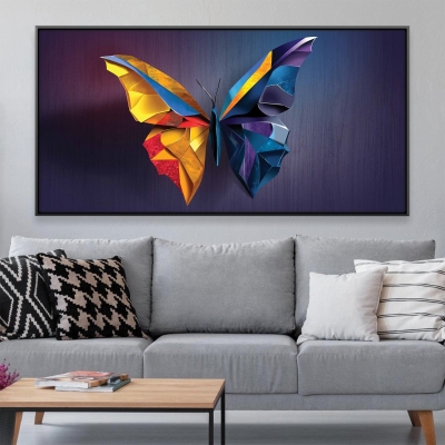 Toile Papillon Prismatique