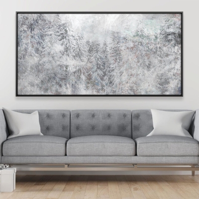 Toile Forêt enneigée