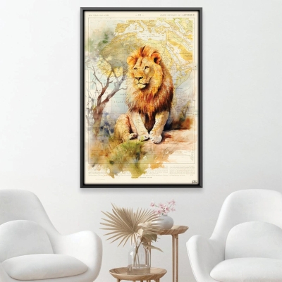 Toile Roi Lion