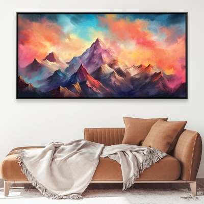 Toile de fumée de montagne