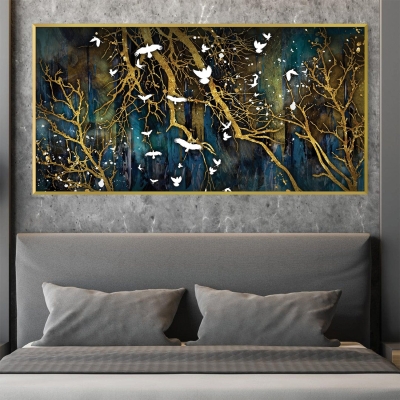 Toile abstraite flocage