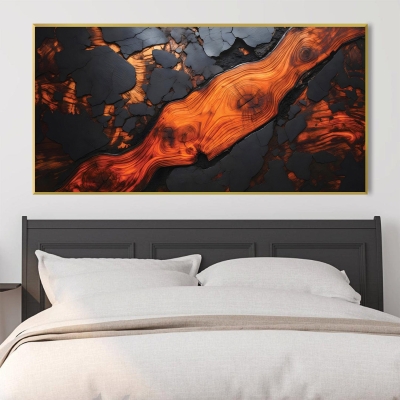 Toile abstraite fondue