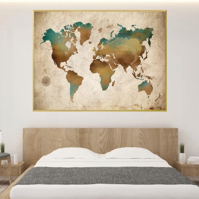 Toile de carte ancrée