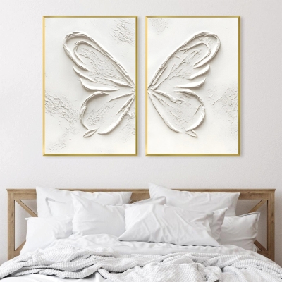 Toile papillon paisible