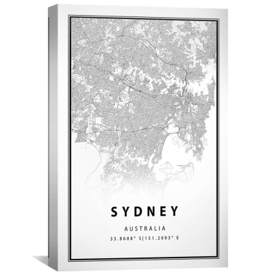 Toile carte blanche de Sydney