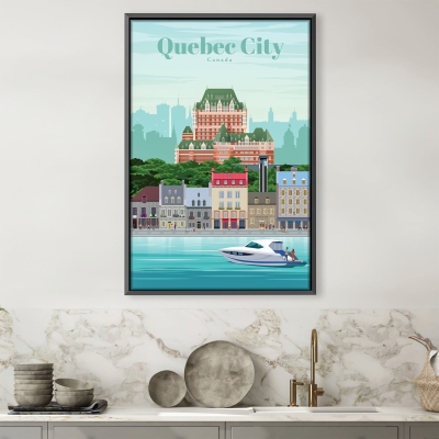 Quebec City Leinwand