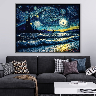 Toile Vagues Étoilées