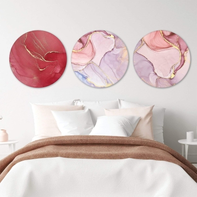 Toile Pétale de Rose - Cercle