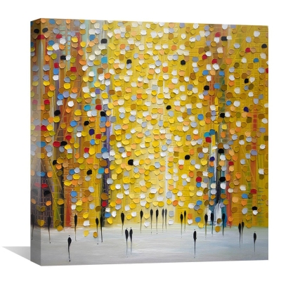 Toile coucher de soleil jaune