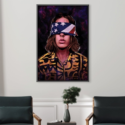 Toile avec les yeux bandés de Stranger Things