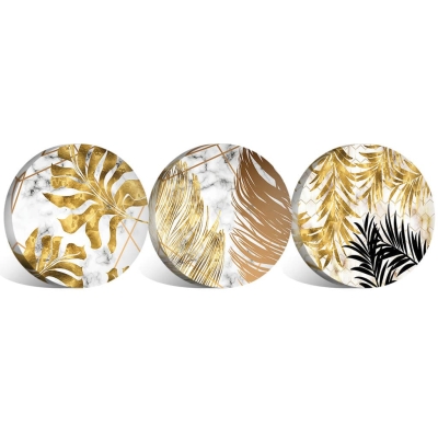 Toile Feuille d'Or - Cercle