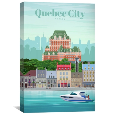 Quebec City Leinwand
