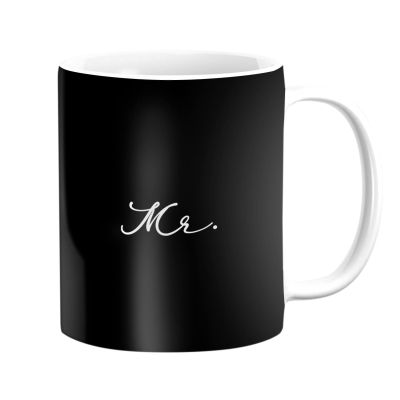 Tasse M. et Mme Noir et Blanc