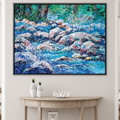 Toile Rhapsodie de la rivière