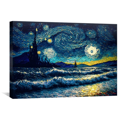 Toile Vagues Étoilées