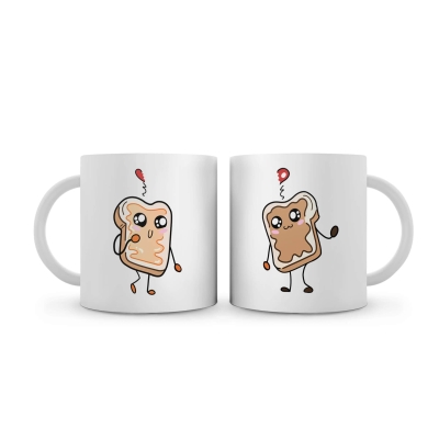Tasse de sandwich d'amour