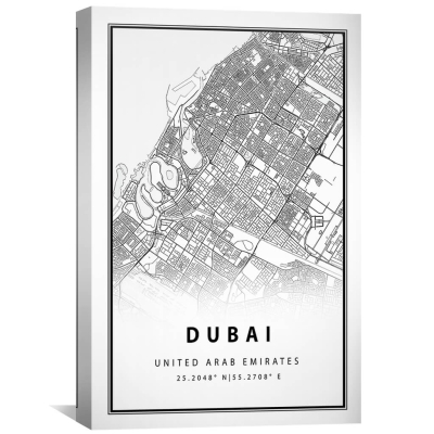 Toile carte blanche de Dubaï