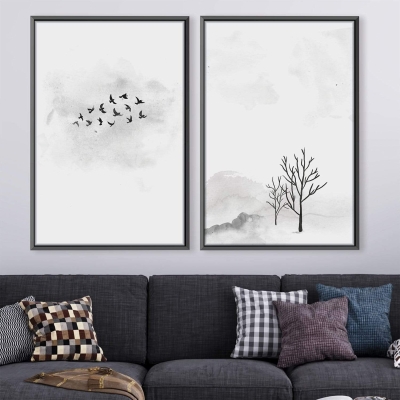 Toile Nature Charbon