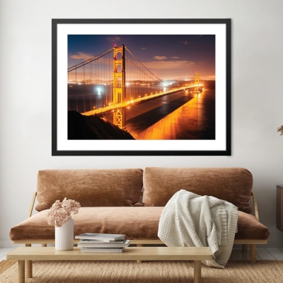 Golden Gate Lights Druck
