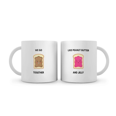 Tasse au beurre de cacahuète et à la gelée