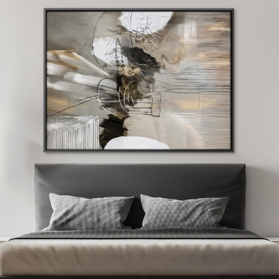 Toile abstraite atténuée