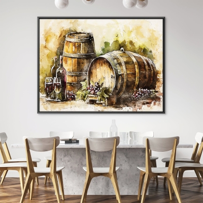 Toile de vin rustique
