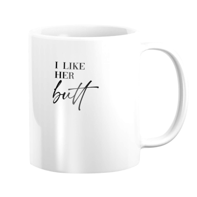 Tasse de fesses et de barbe