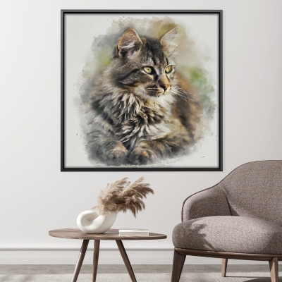 Toile Chat Maine Coon