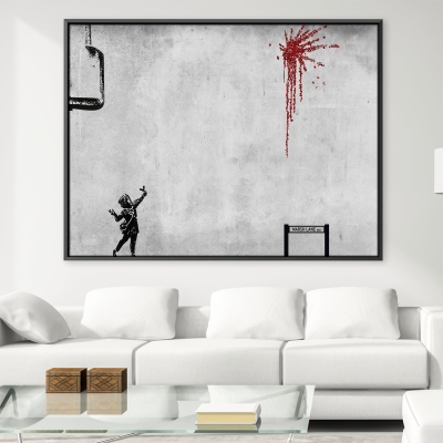 Toile de Banksy pour la Saint-Valentin