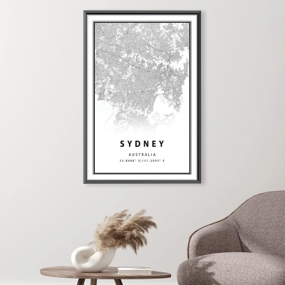Toile carte blanche de Sydney