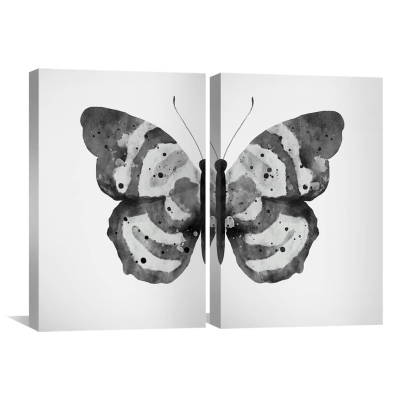 Toile Papillon Nuances Noir