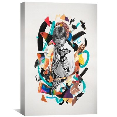 Toile de collage Luke Skywalker