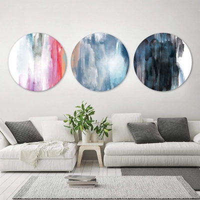 Toile Spectrum Strokes - Cercle