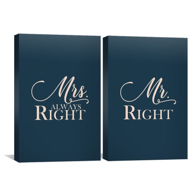 Toile M. et Mme Right