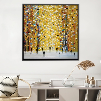 Toile coucher de soleil jaune