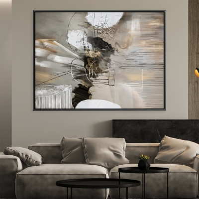 Toile abstraite atténuée