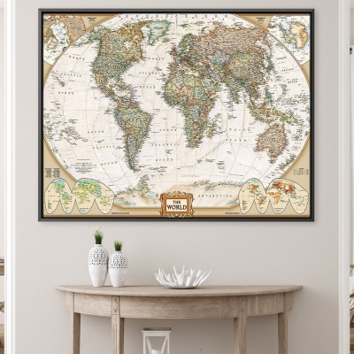 Toile de carte des voyageurs