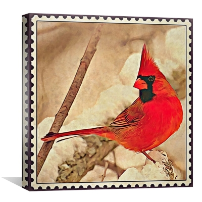 Toile de timbre-poste Cardinal