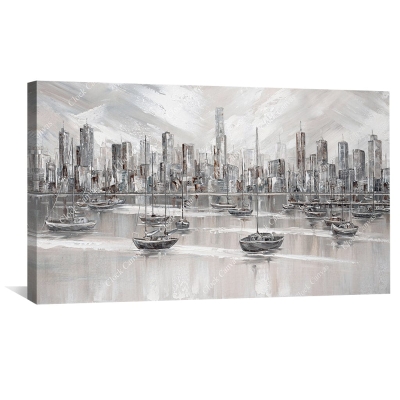 Leinwand mit Skyline von Melbourne