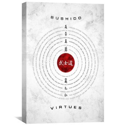 Bushido Code Vertus Toile Blanche