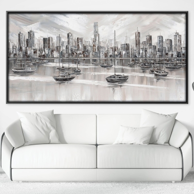 Leinwand mit Skyline von Melbourne