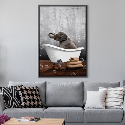 Toile de bain éléphant