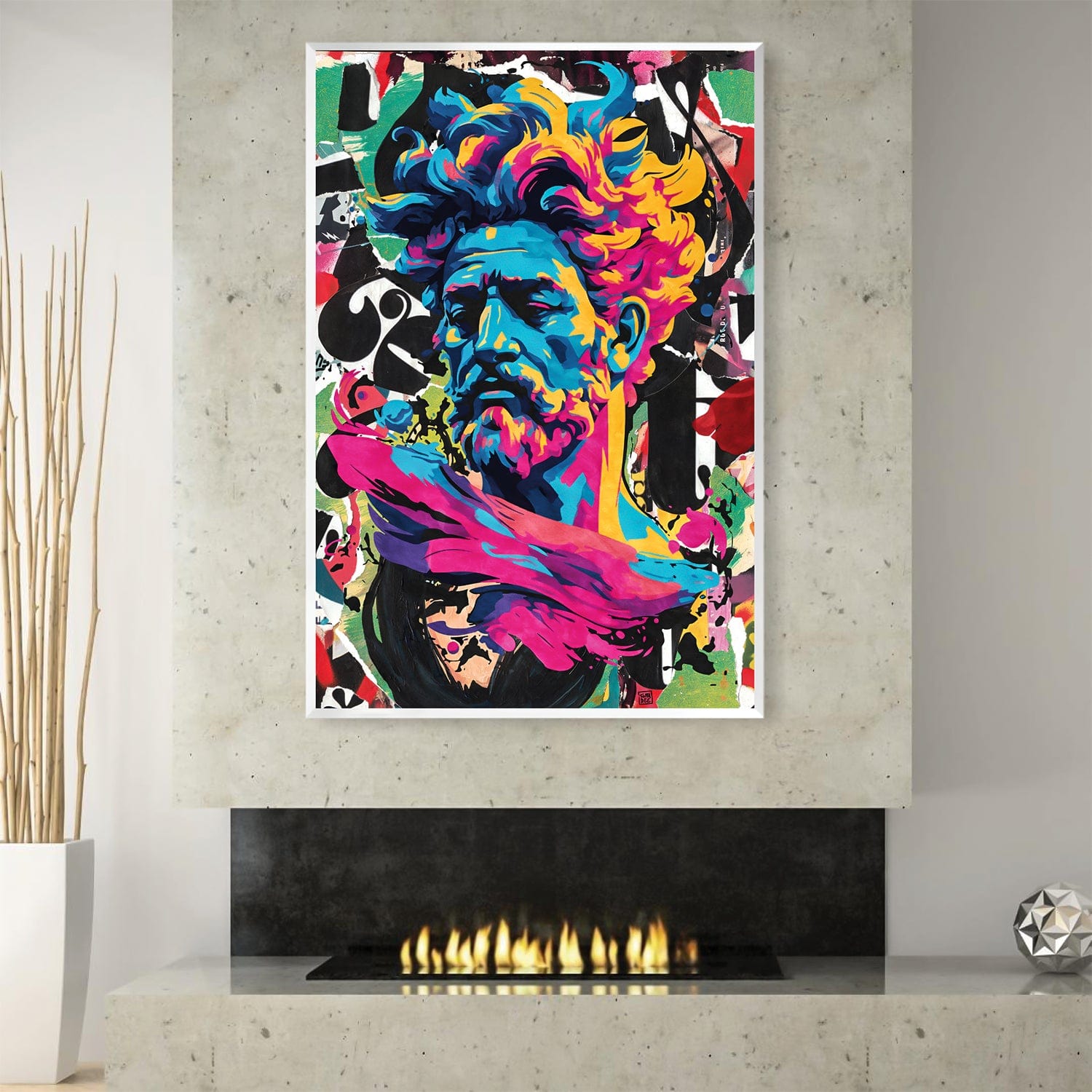 Toile abstraite Zeus