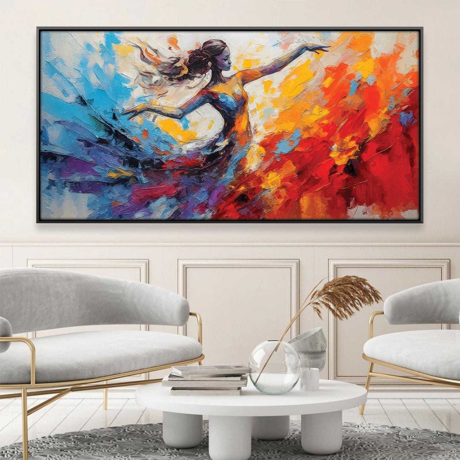 Danser dans la toile de peinture
