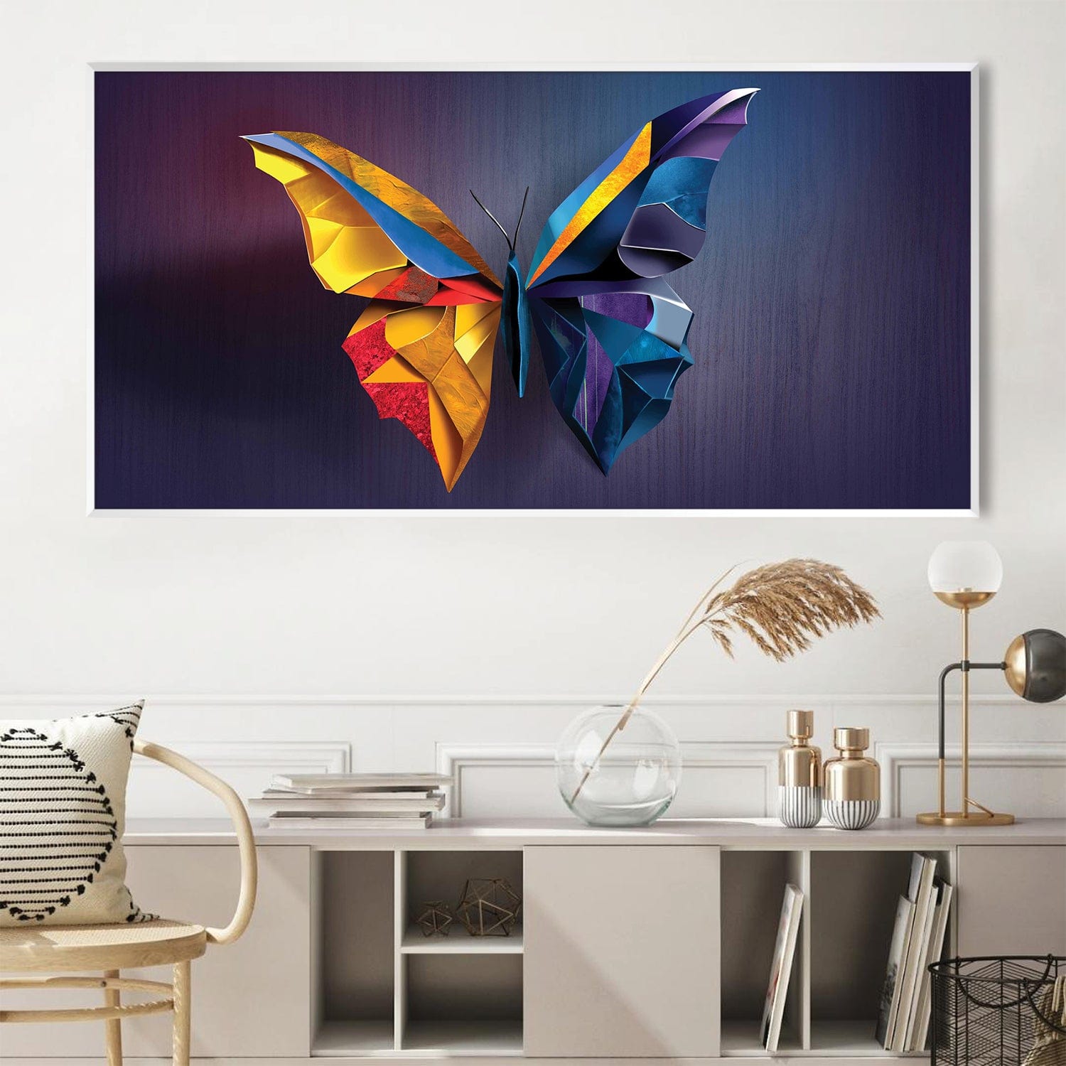 Toile Papillon Prismatique