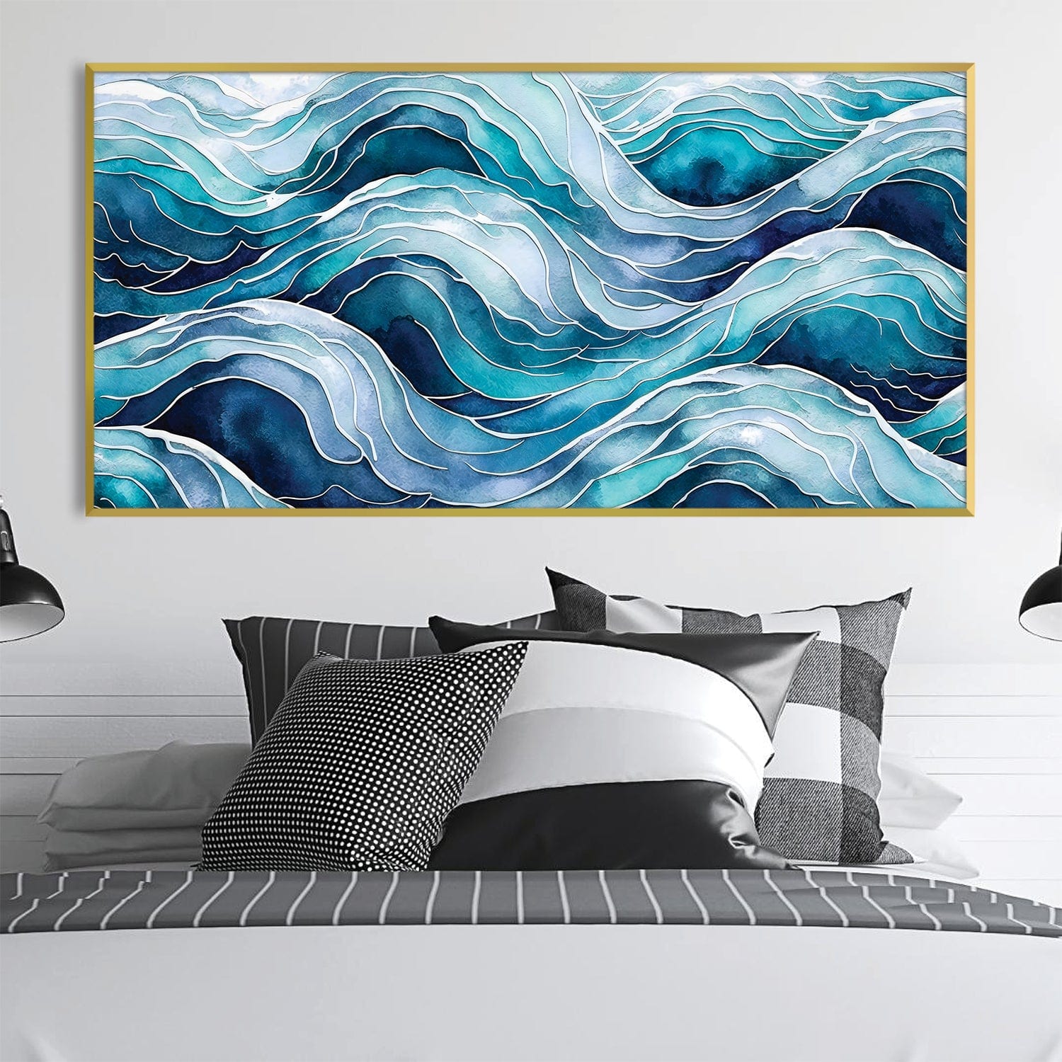 Toile de vagues définies